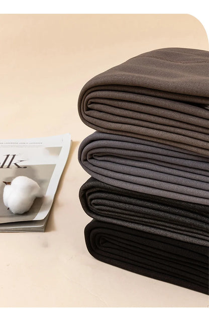 warm plush lined elasticated tights